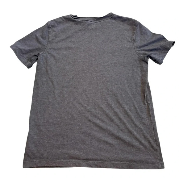 GAP Boys Grey Graphic Logo Tee Camo Print Letters Size Medium - Picture 2 of 5